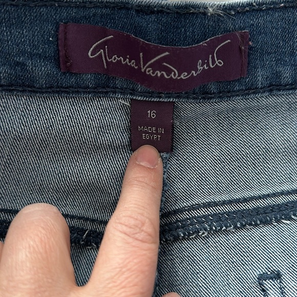Gloria Vanderbilt size 16 straight leg jeans - Picture 5 of 6